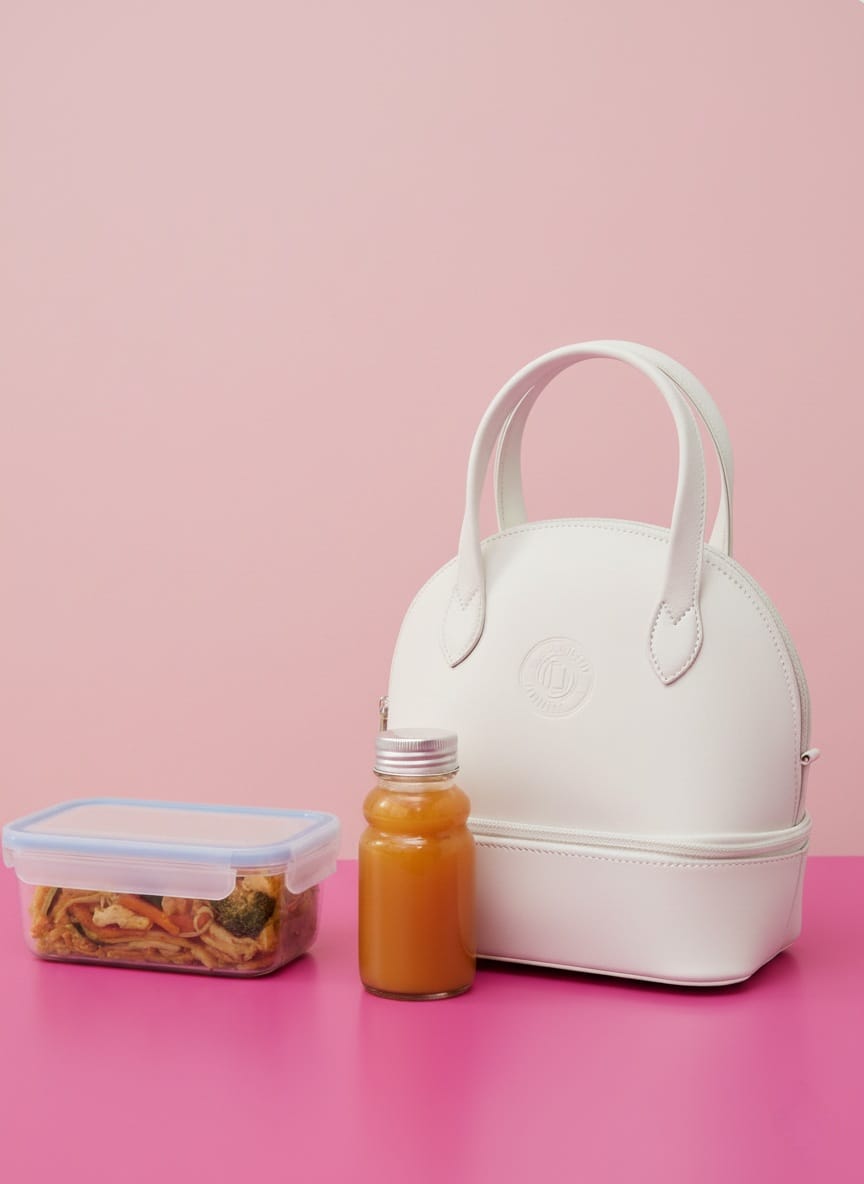 White Chic Lunch Bag