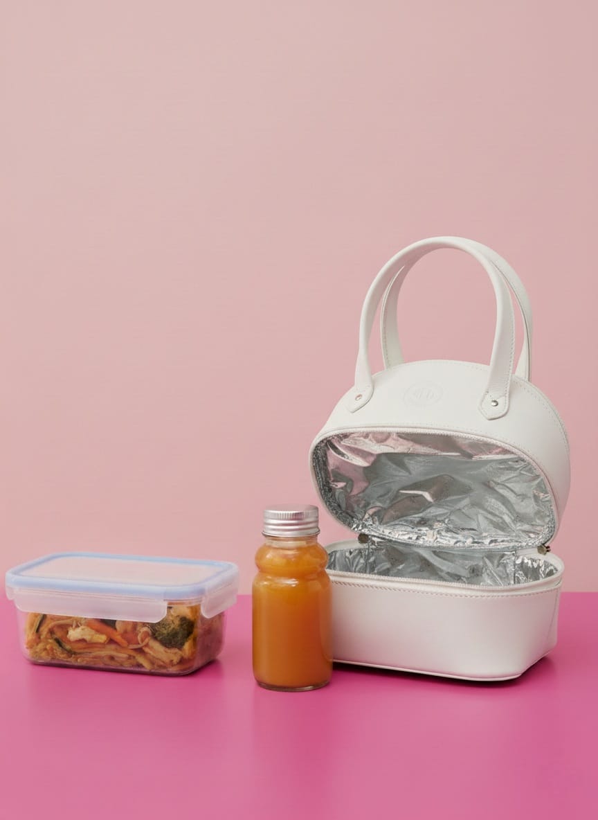White Chic Lunch Bag