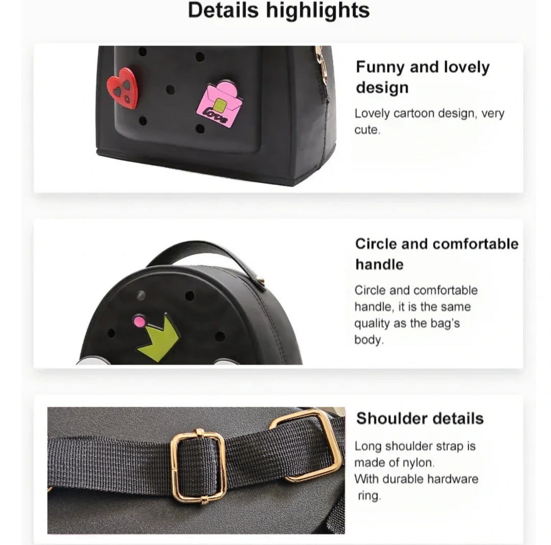 Black Backpack Domborsa