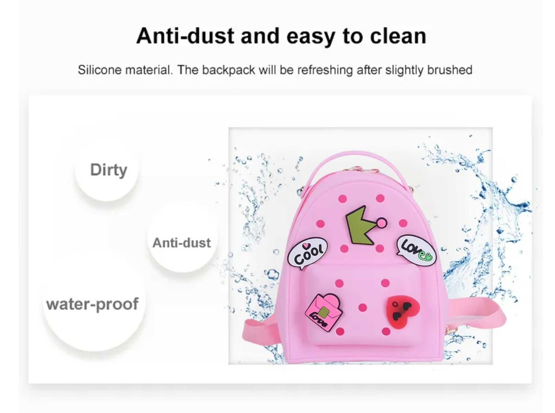 Pink Backpack Domborsa