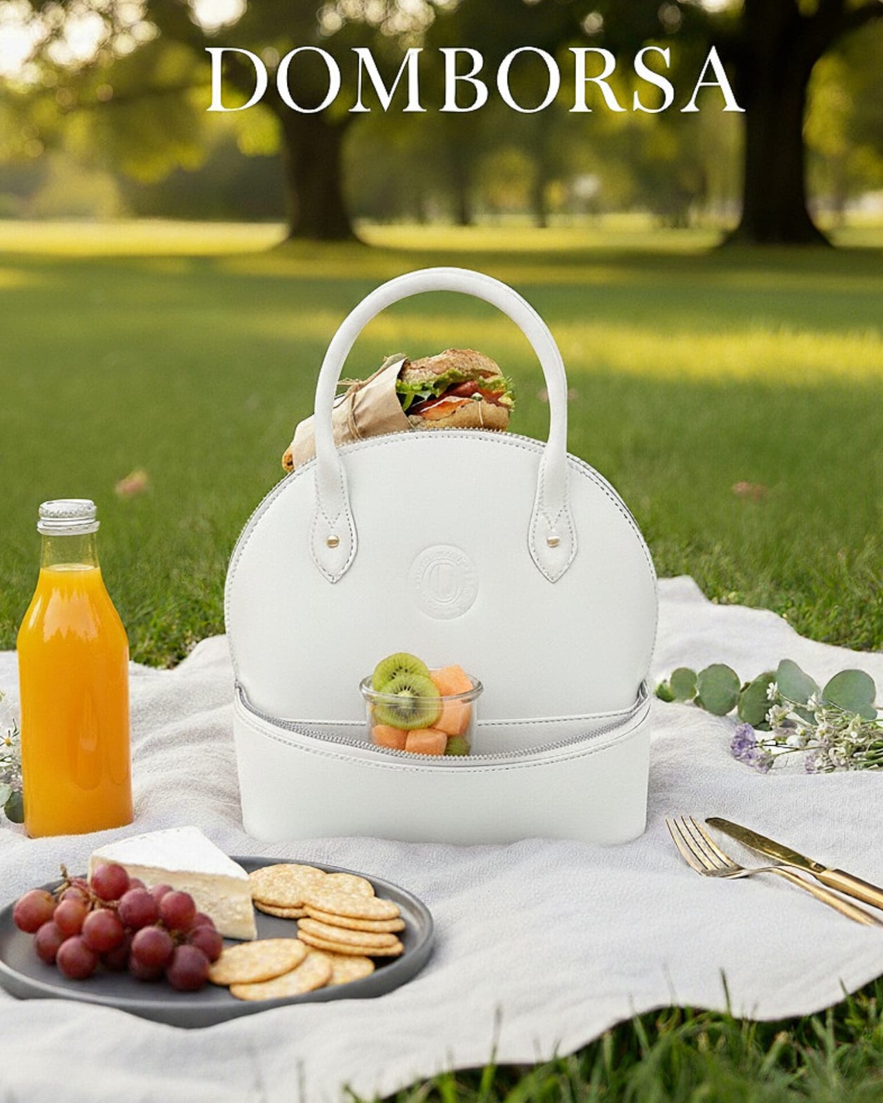 White Chic Lunch Bag